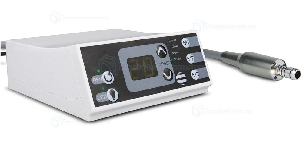 W90 Micromotor el&eacute;ctrico dental port&aacute;til tipo E con luz LED